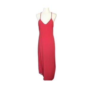 New without tags x back Coral maxi dress , back zip , adjustable straps size M